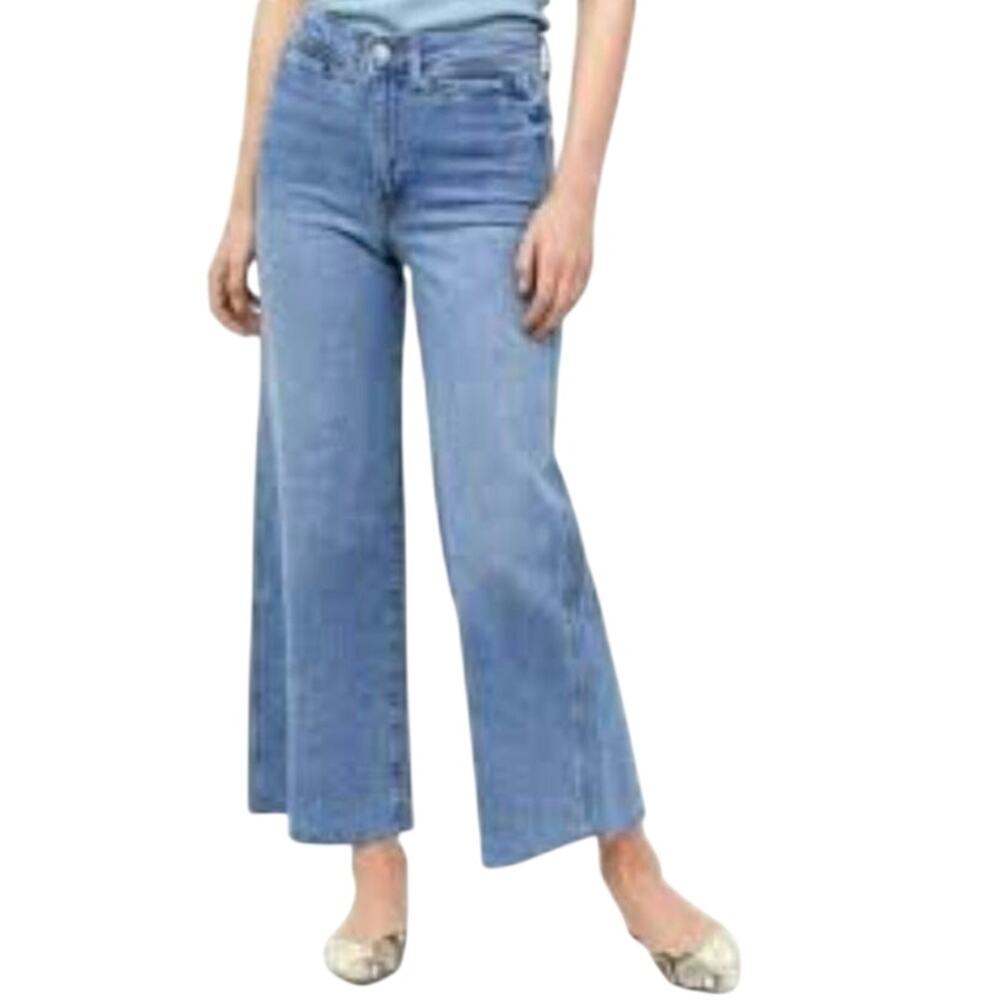 H and M Culotte Style Cropped Jeans Sz 10